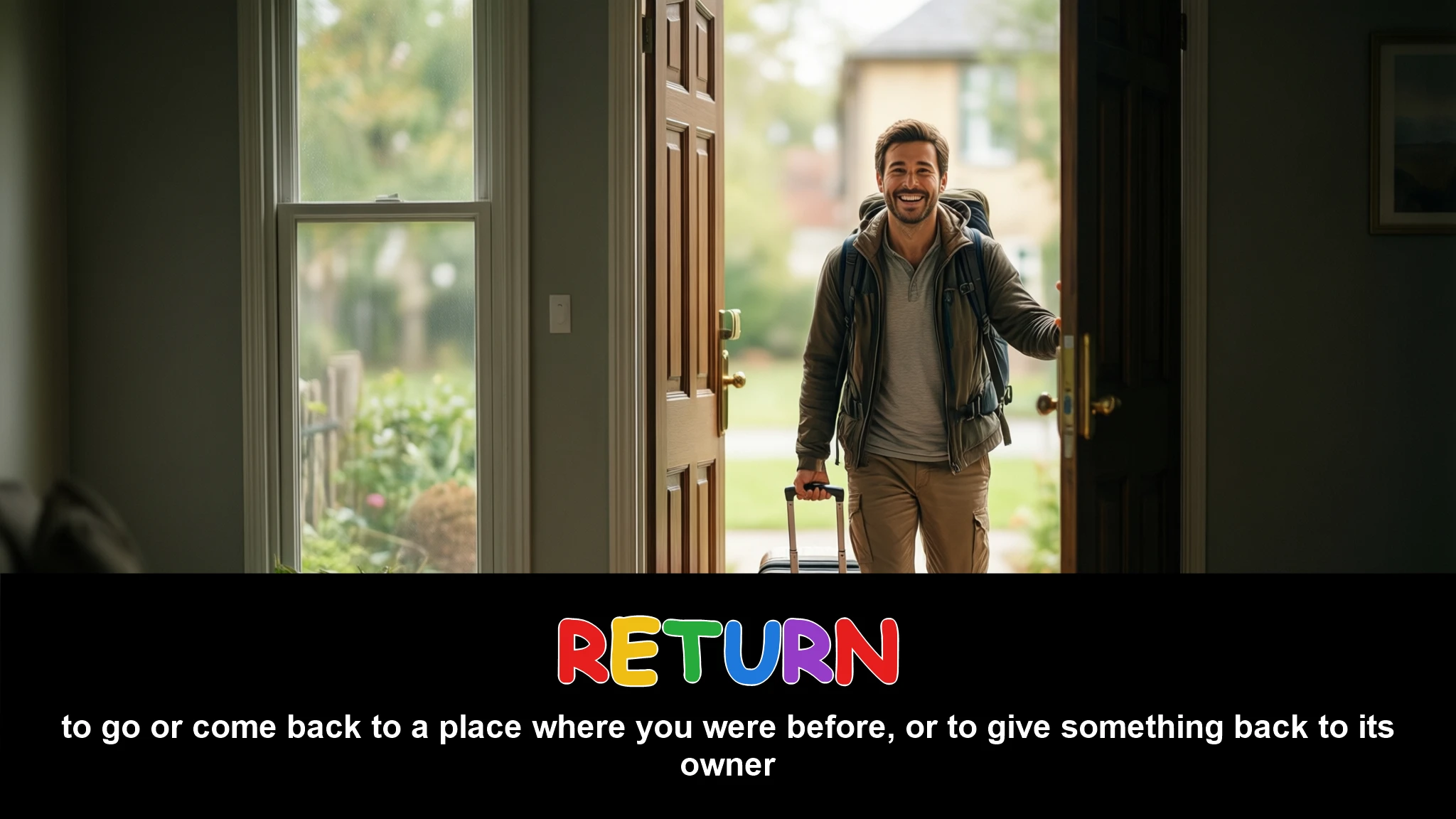 English Illustration for return